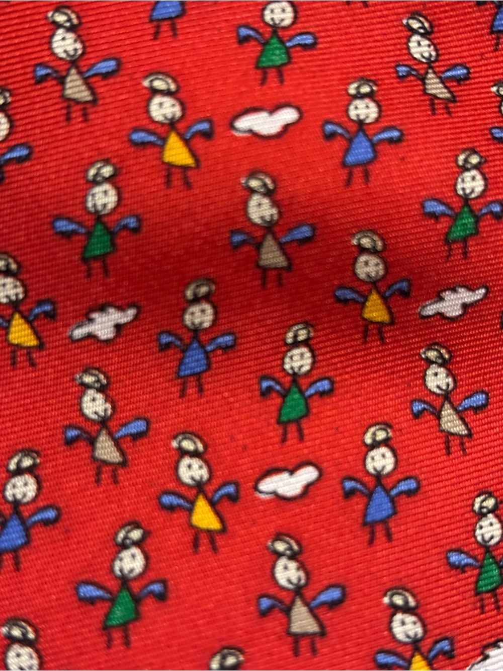 New Save The Children Silk Neck Tie- Silk angel John Hopkins Jos a bank tie